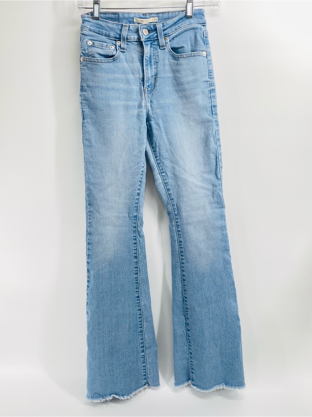 Levi's Light Blue 726 Flared High-Rise Jeans 25x32